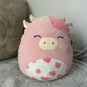 NWT RARE 16" inch Squishmallow "Clay The Cow" Plush